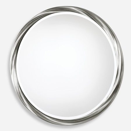 Orion Silver Round Mirror