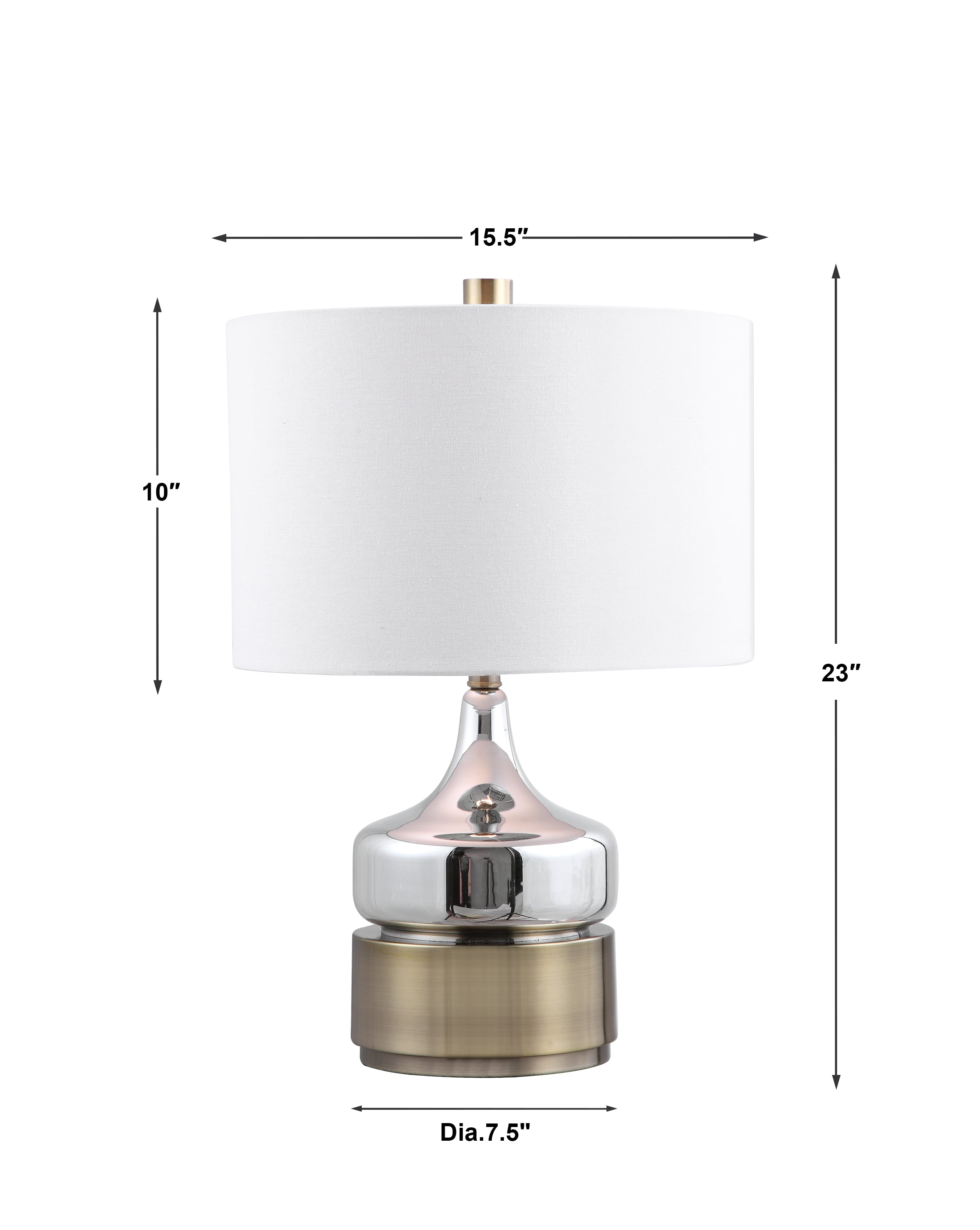 Uttermost Table Lamps Como Chrome Table Lamp