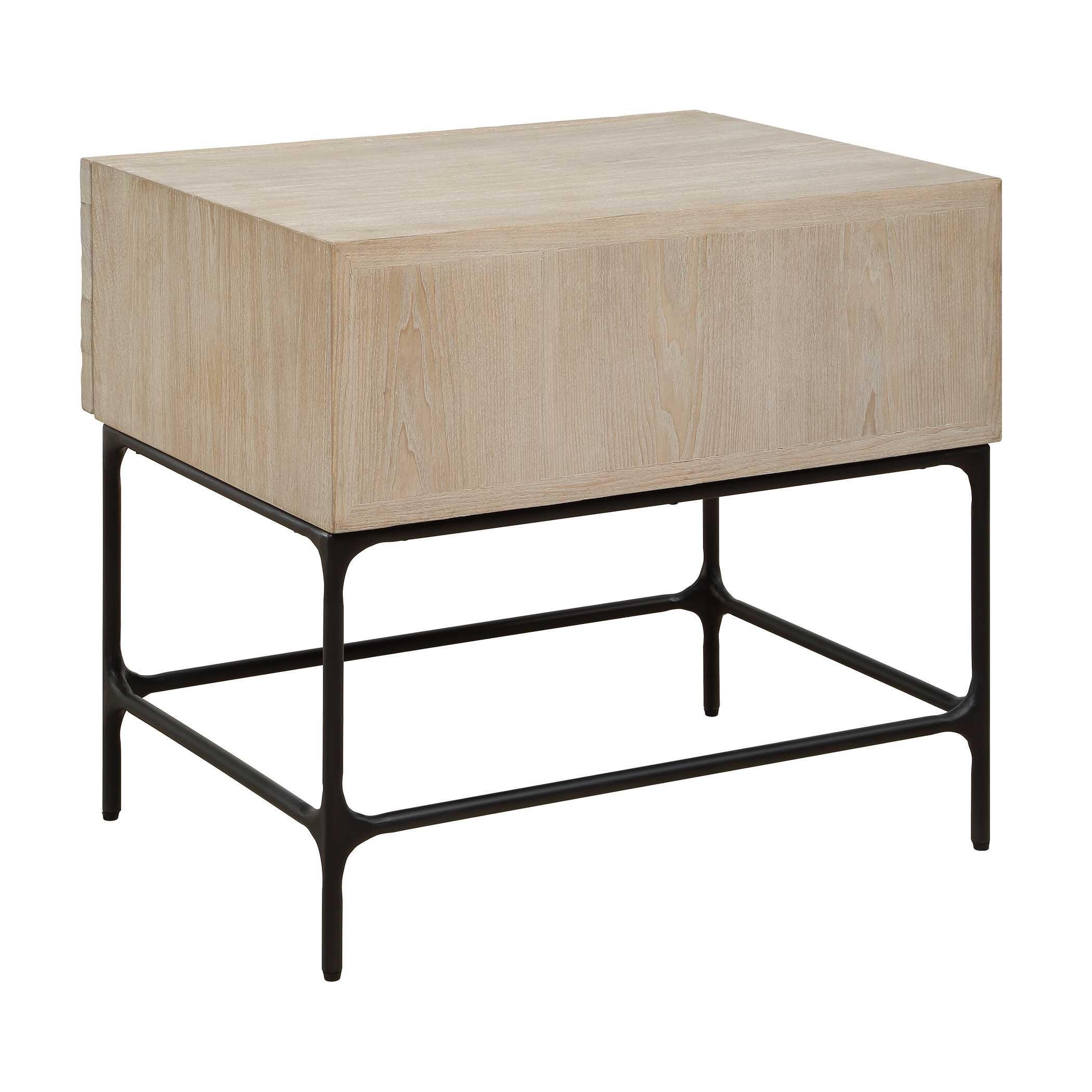 Uttermost Lunar Lunar Wooden Side Table