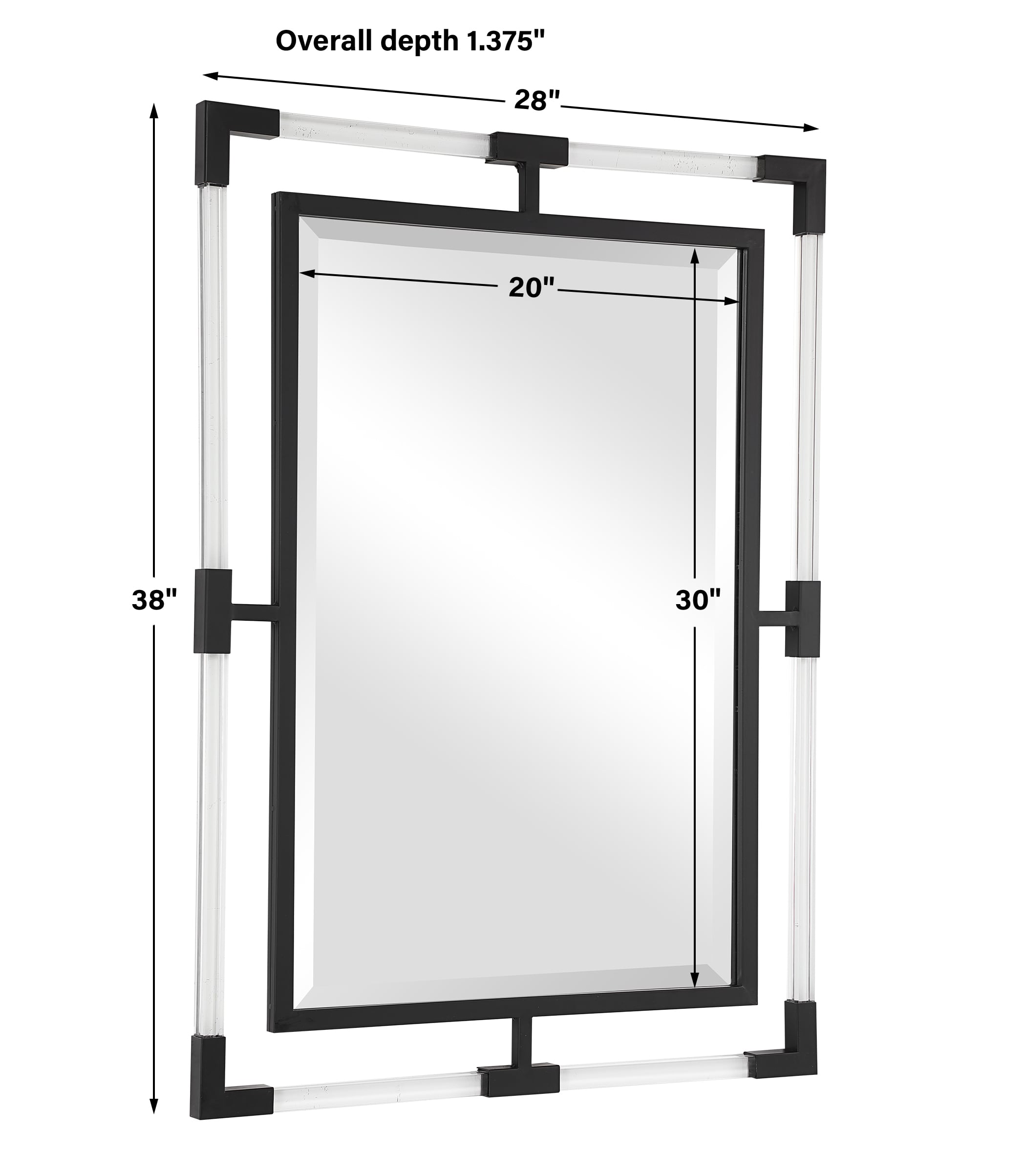 Uttermost Mirrors Balkan Black Iron Mirror