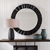 Uttermost Caribou Caribou Dark Espresso Round Mirror