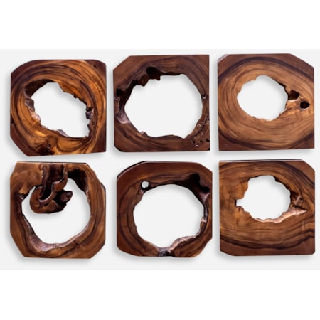 Adlai Wood Wall Art, S/6