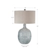 Uttermost Table Lamps Oceaonna Glass Table Lamp