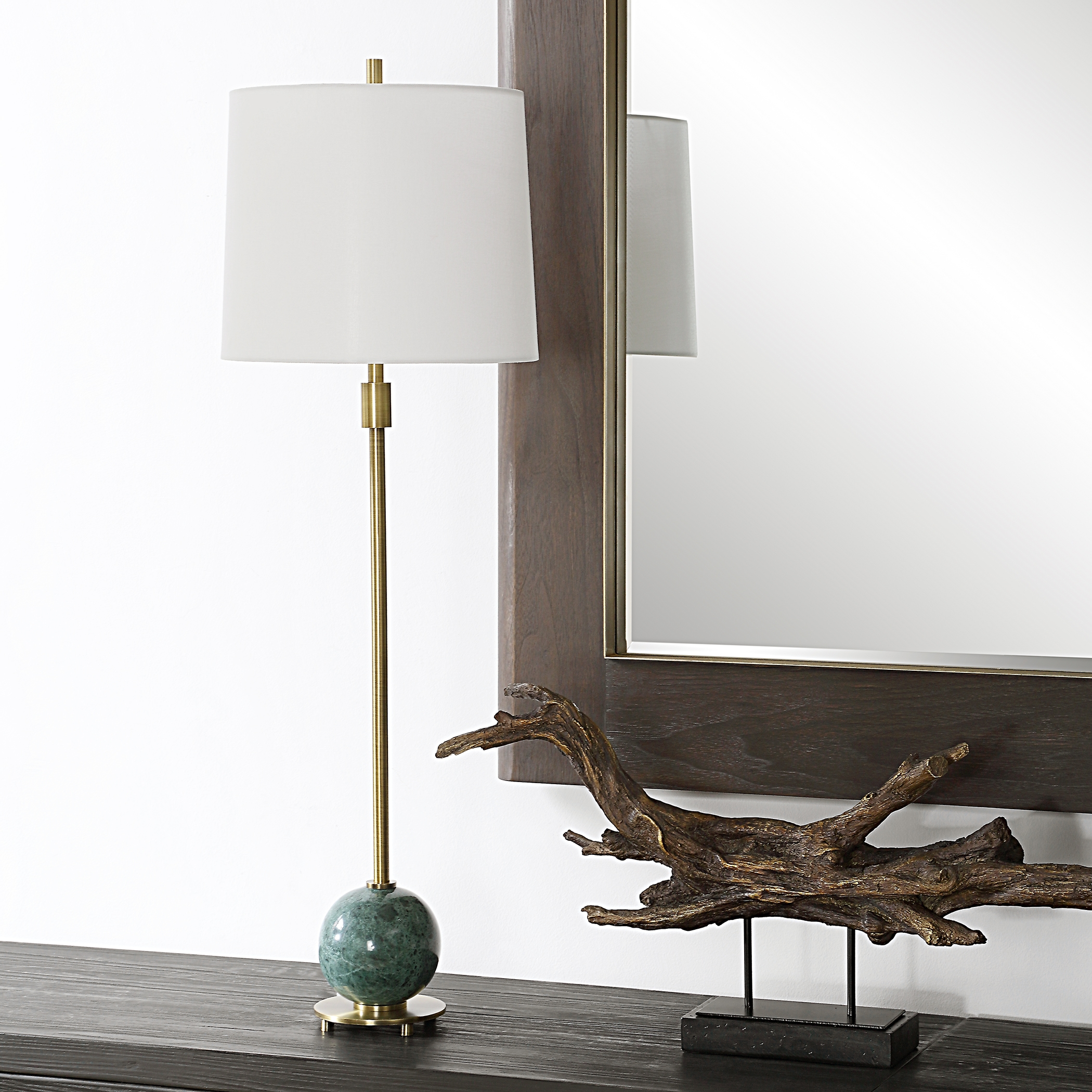 Bledel Brass Buffet Lamp