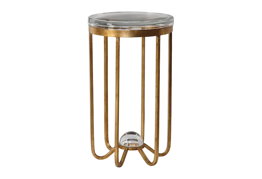 Accent Furniture - Occasional Tables Allura Gold Accent Table by Uttermost at Town and Country Furniture 