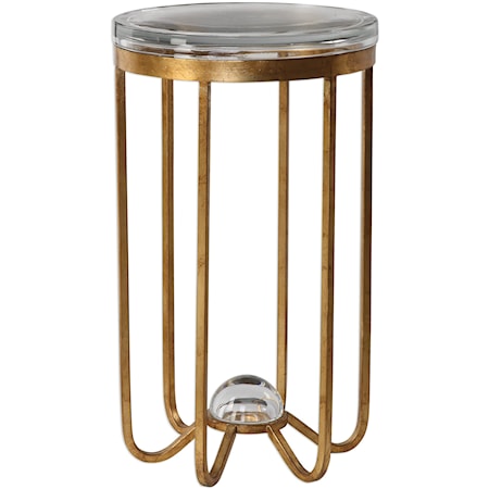 Allura Gold Accent Table