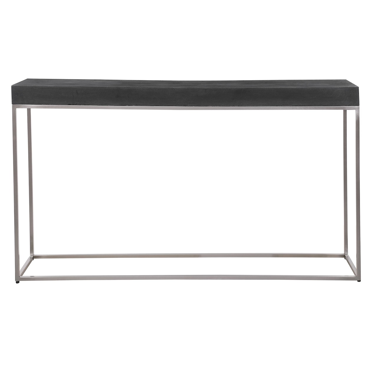 Uttermost Accent Furniture - Occasional Tables Black Concrete Console Table