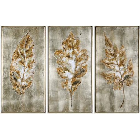 Champagne Leaves (Set of 3)