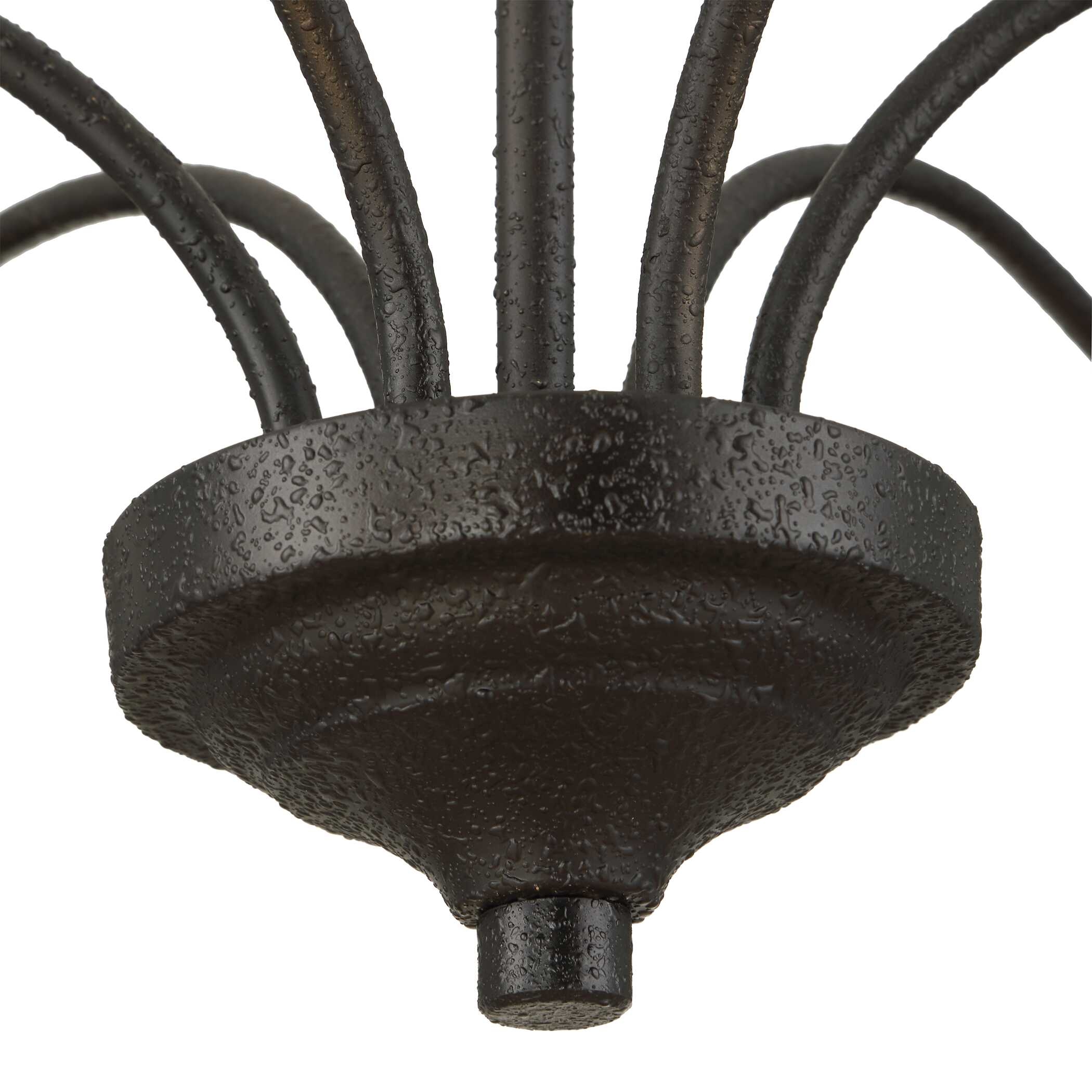 Uttermost Warwick Warwick 6 Light Matte Black Chandelier