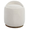 Uttermost Swirl Swirl Swivel Sheepskin Ottoman