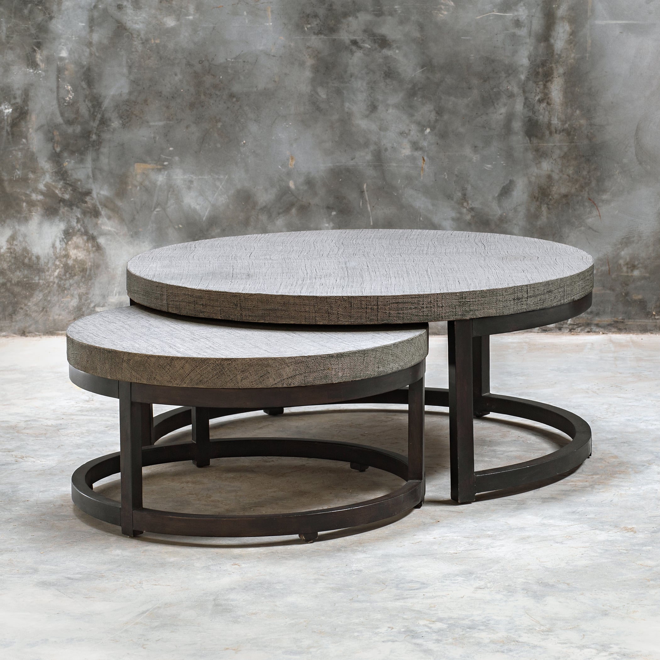 Uttermost Accent Furniture - Occasional Tables Aiyara Gray Nesting Tables, S/2