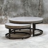 Uttermost Accent Furniture - Occasional Tables Aiyara Gray Nesting Tables, S/2