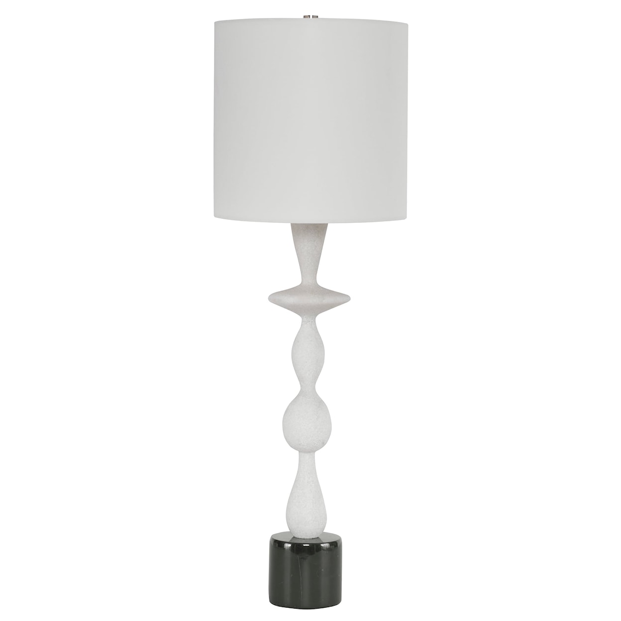 Uttermost Table Lamps Inverse White Marble Table Lamp