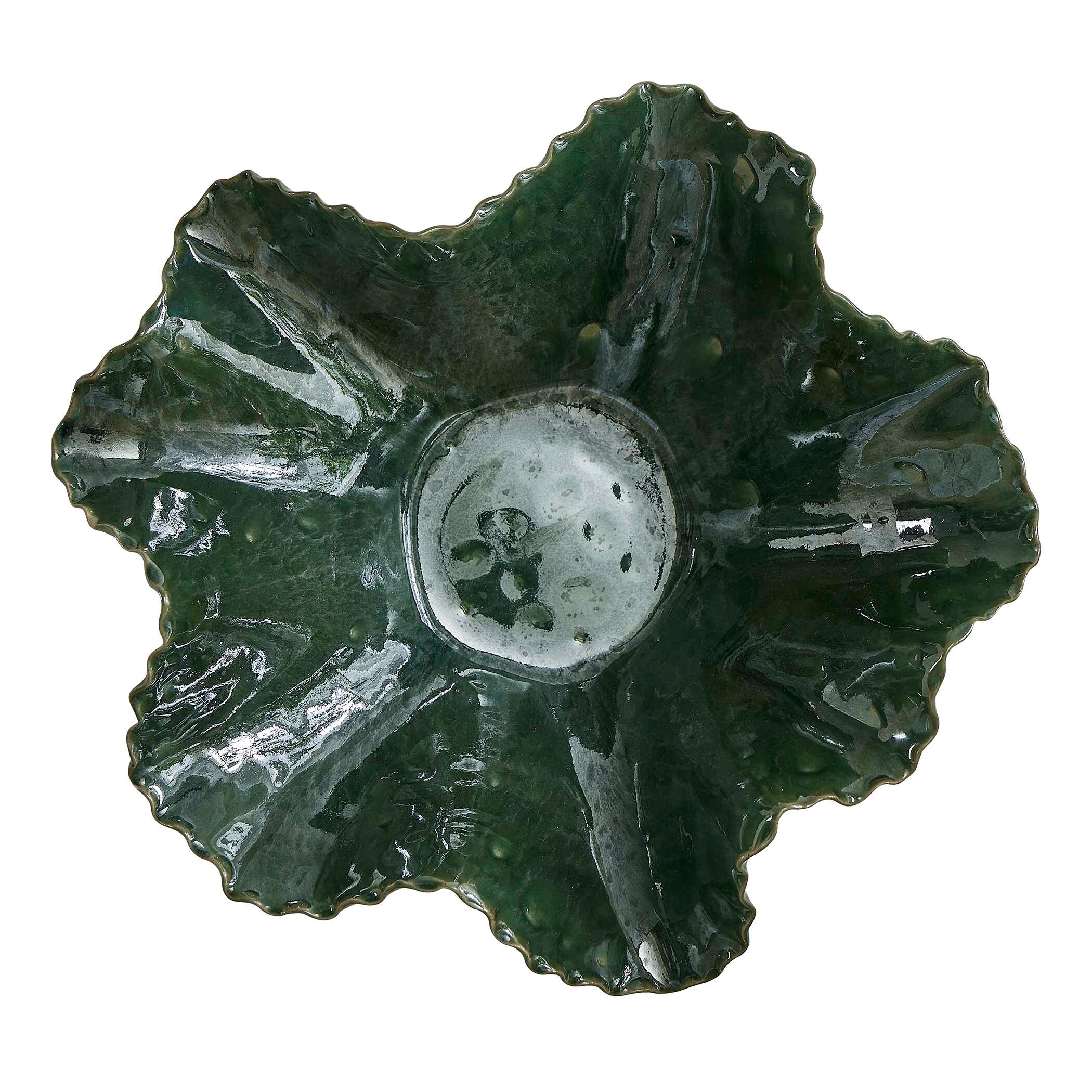 Uttermost Verdant Bloom Verdant Bloom Emerald Outdoor Bowl
