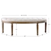 Uttermost Accent Furniture - Benches Leggett Tufted White Bench