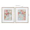 Uttermost Framed Prints A Touch Of Blush And Rosewood Fences Art, S/