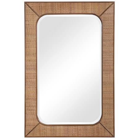 Tahiti Rattan Mirror