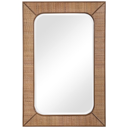 Tahiti Rattan Mirror