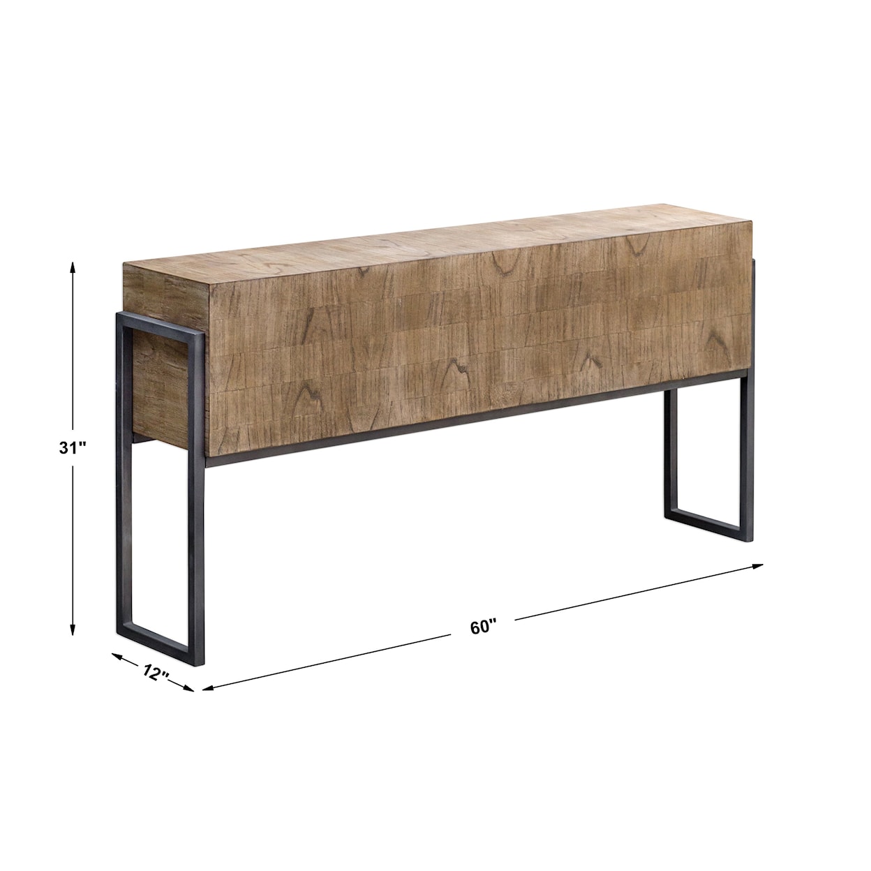 Uttermost Accent Furniture - Occasional Tables Nevis Contemporary Sofa Table