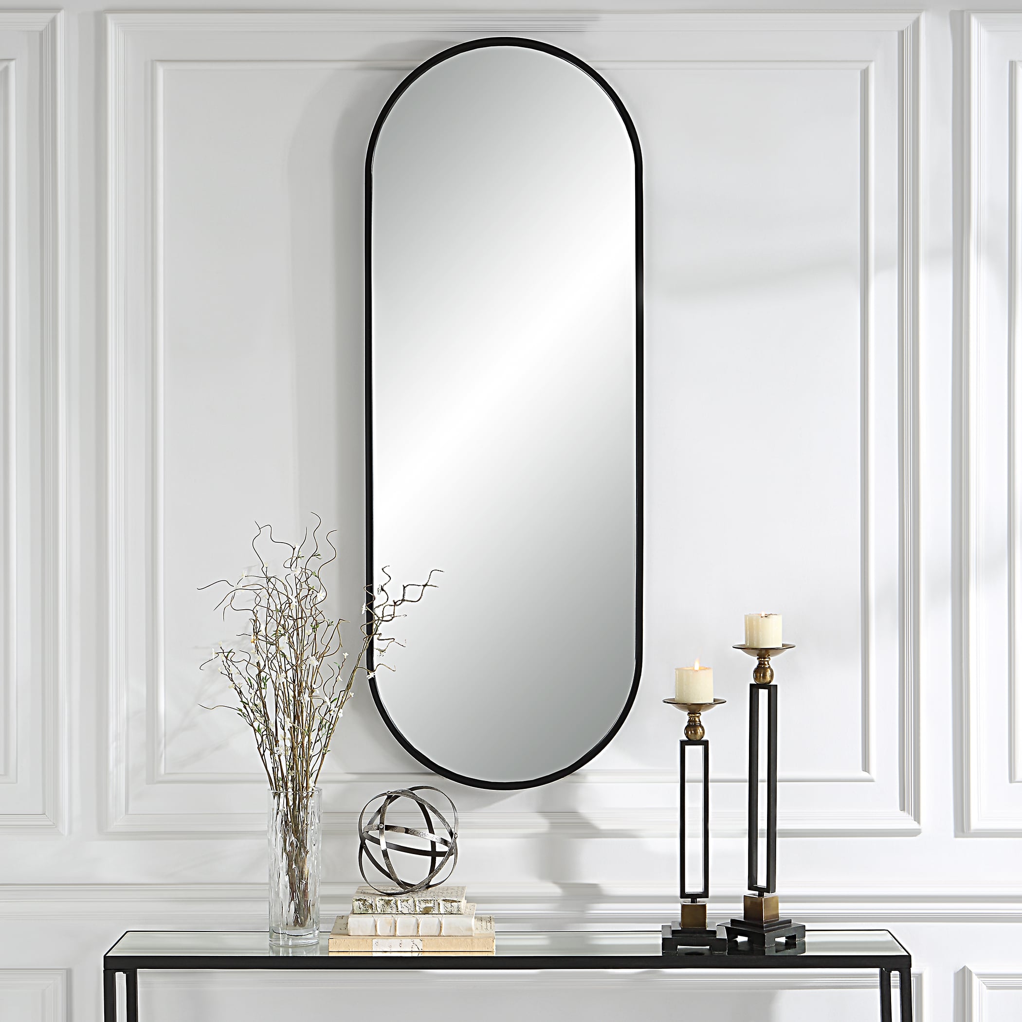 Uttermost Varina Varina Tall Black Mirror