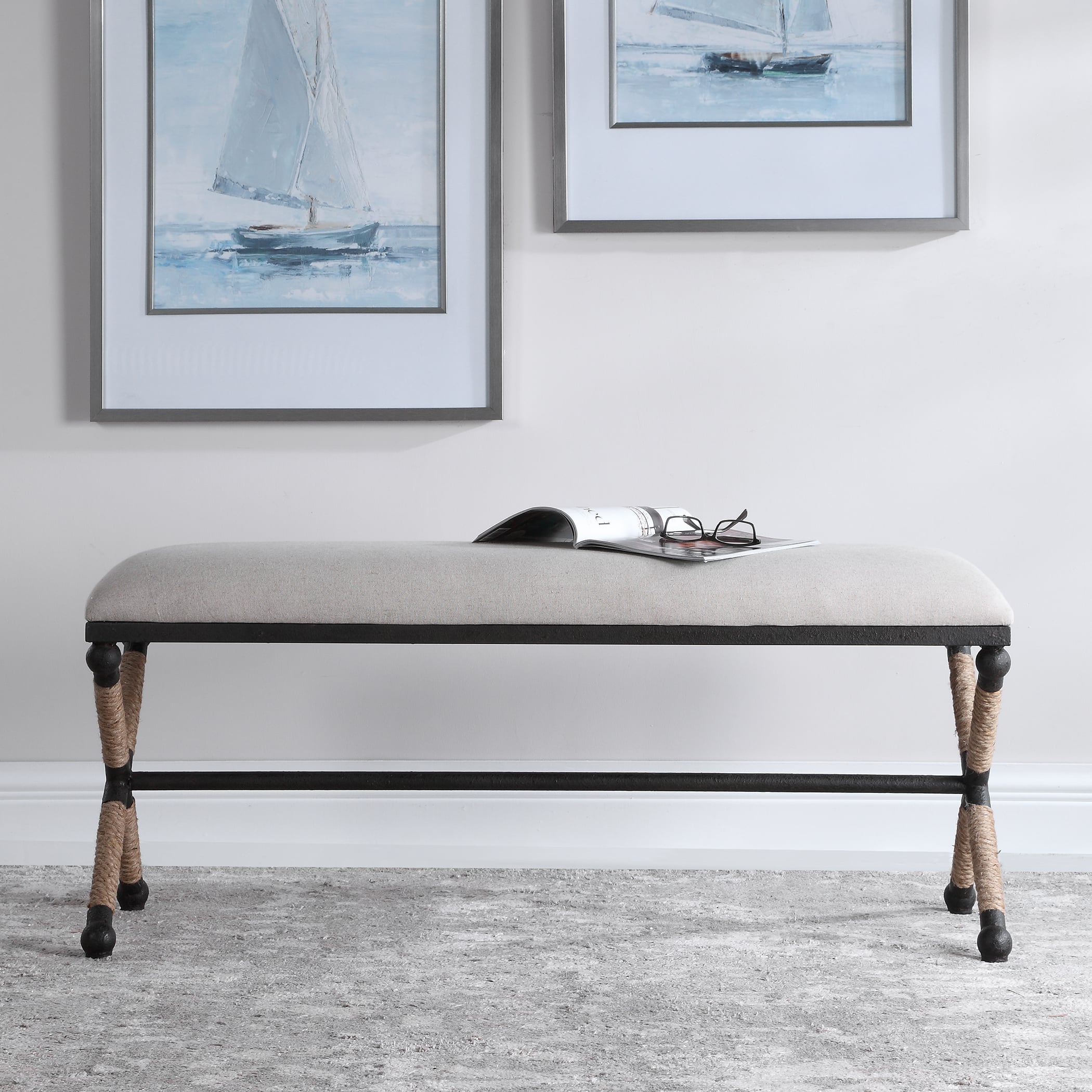 Uttermost Accent Furniture - Benches Firth Oatmeal Bench