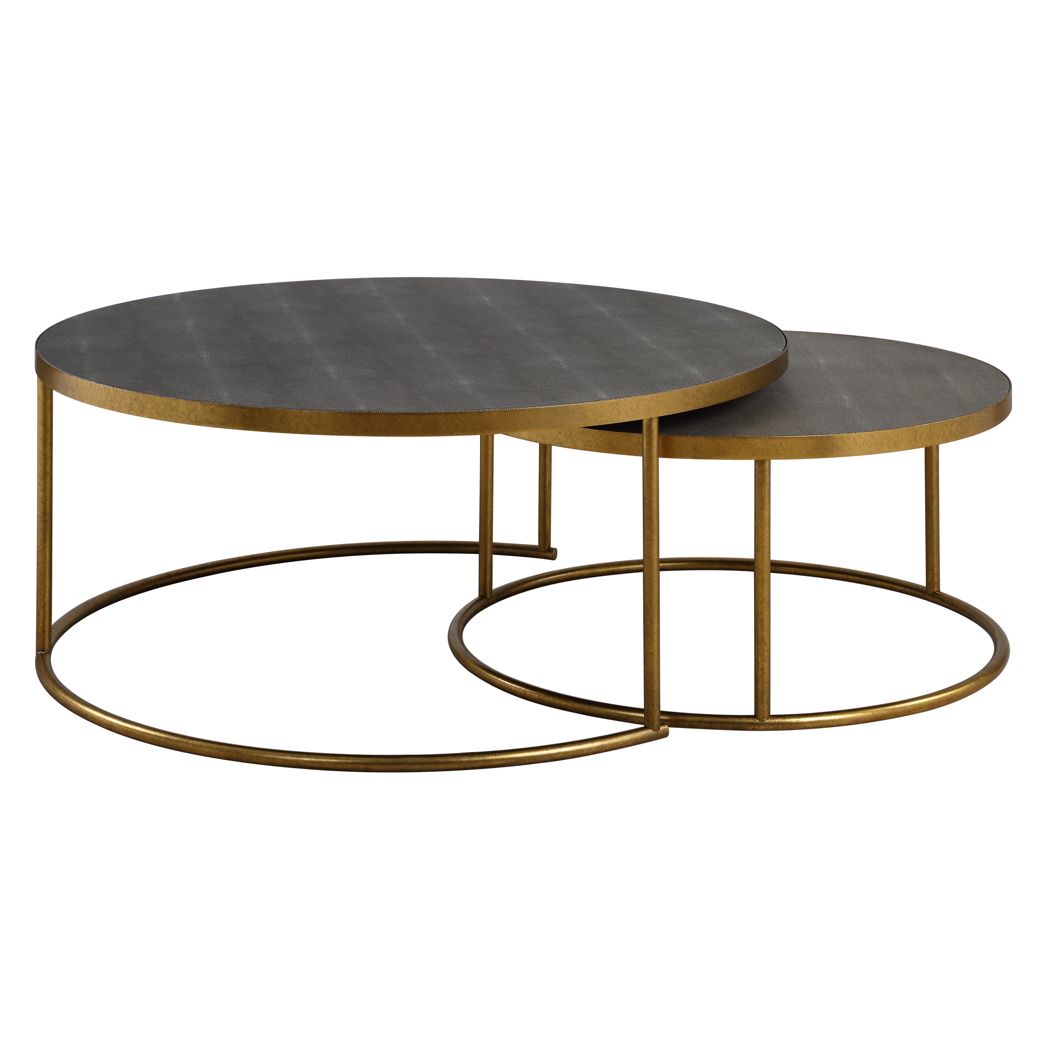 Aragon Gray Nesting Coffee Tables Set/2