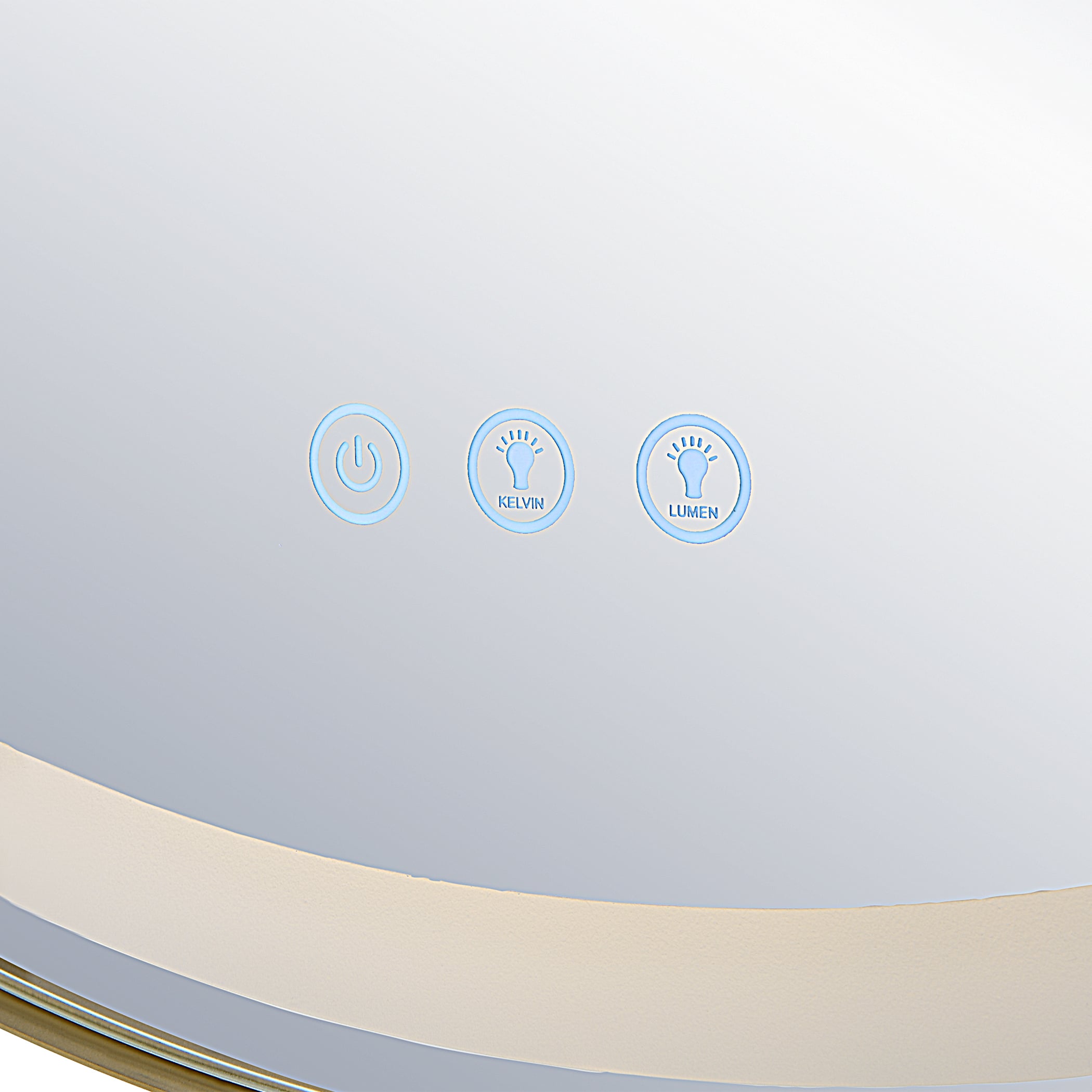 Uttermost Crofton Crofton Lighted Brass Round Mirror