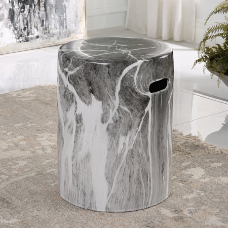 Marvel Marbled Garden Stool