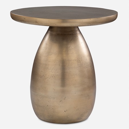 Antigua Antique Brass Side Table