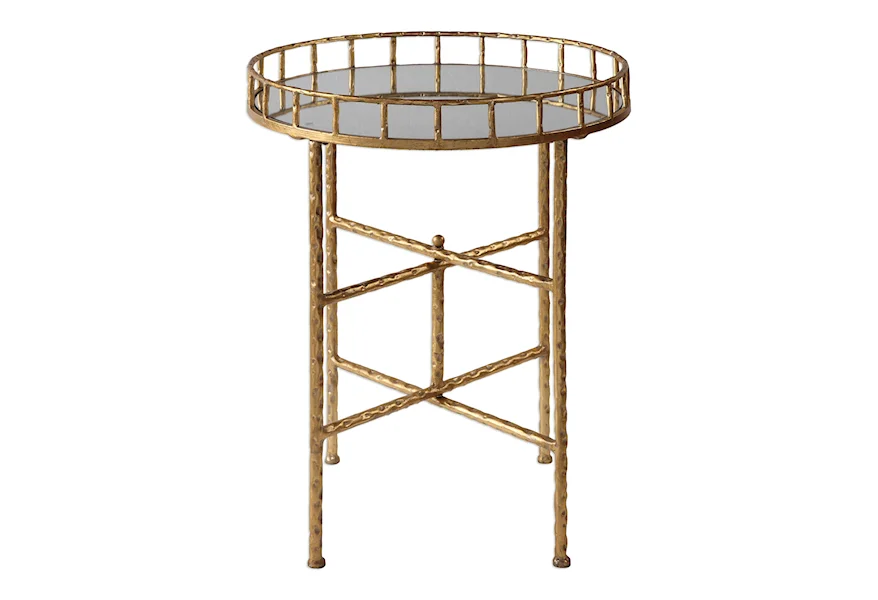 Accent Furniture - Occasional Tables Tilly Bright Gold Accent Table by Uttermost at Janeen's Furniture Gallery