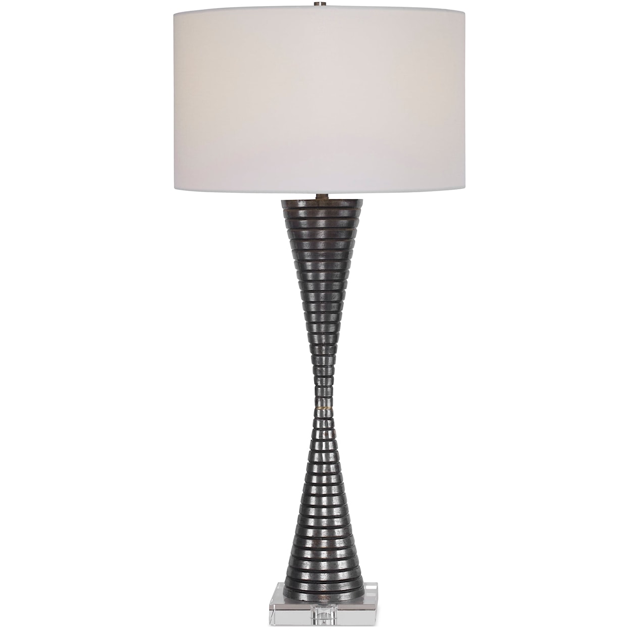 Uttermost Table Lamps Renegade Ribbed Iron Table Lamp