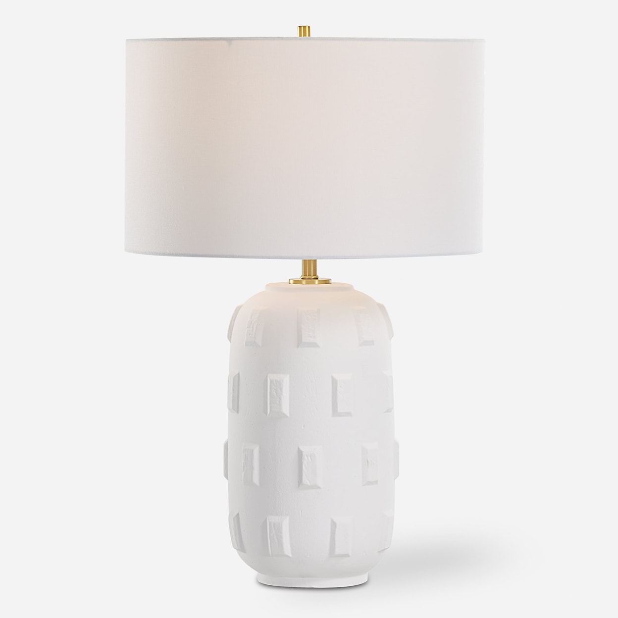 Uttermost Emerie Emerie Textured White Table Lamp