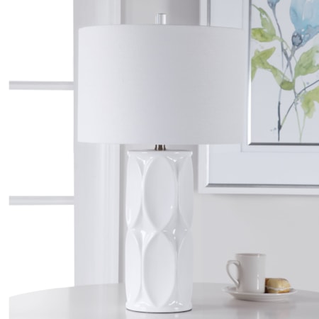 Sinclair White Table Lamp