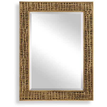Woven In Time Gold Mirror