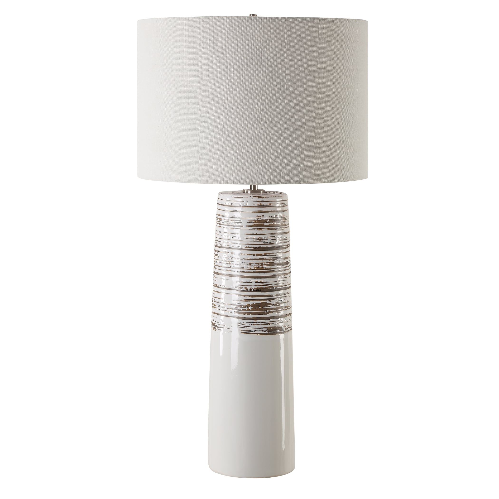 Haven White Glaze Table Lamp