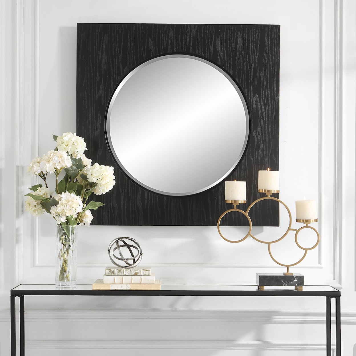 Uttermost Hillview Hillview Wood Panel Mirror