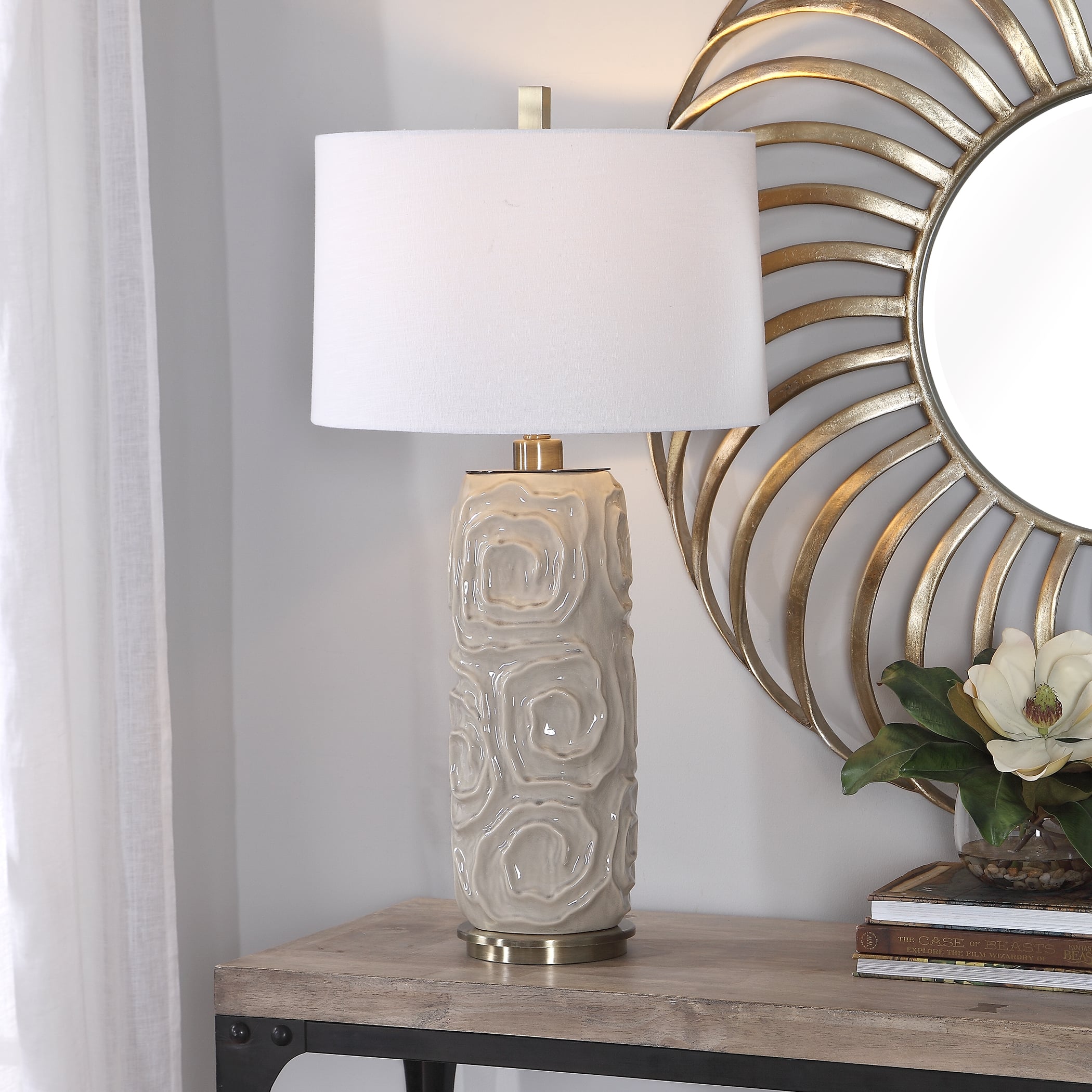 Uttermost Table Lamps Zade Warm Gray Table Lamp