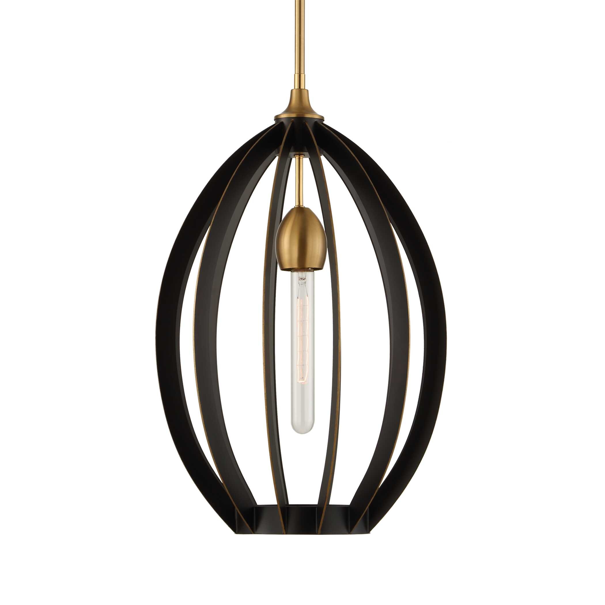 Uttermost Darby Darby 1 Light Architectural Oval Pendant