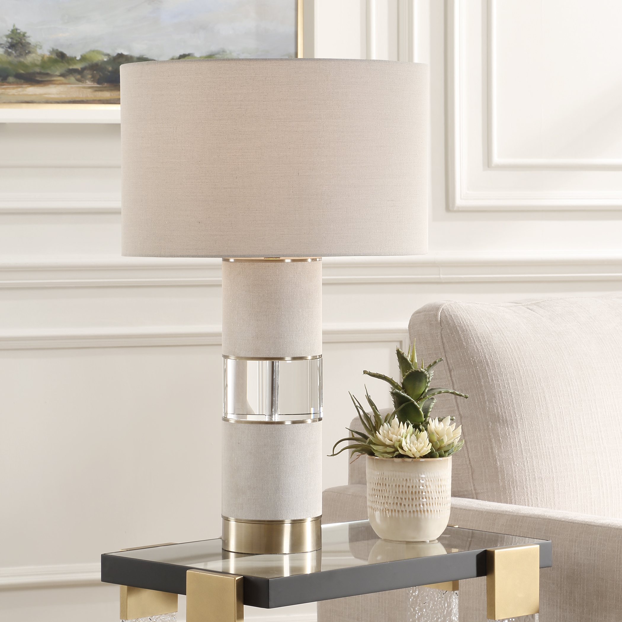 Maliyah Linen Table Lamp