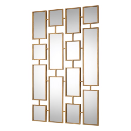 Kennon Forged Gold Rectangles Mirror