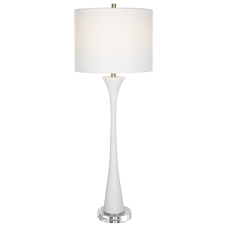 White Marble Buffet Lamp