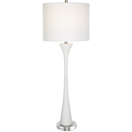 White Marble Buffet Lamp