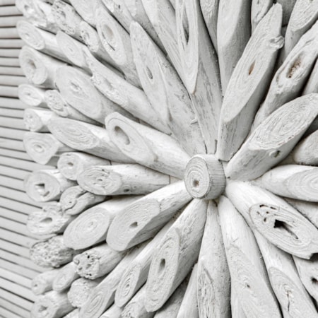 Bahama Wood Whitewashed Wall Decor