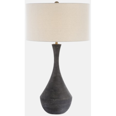 Helston Dark Charcoal Table Lamp