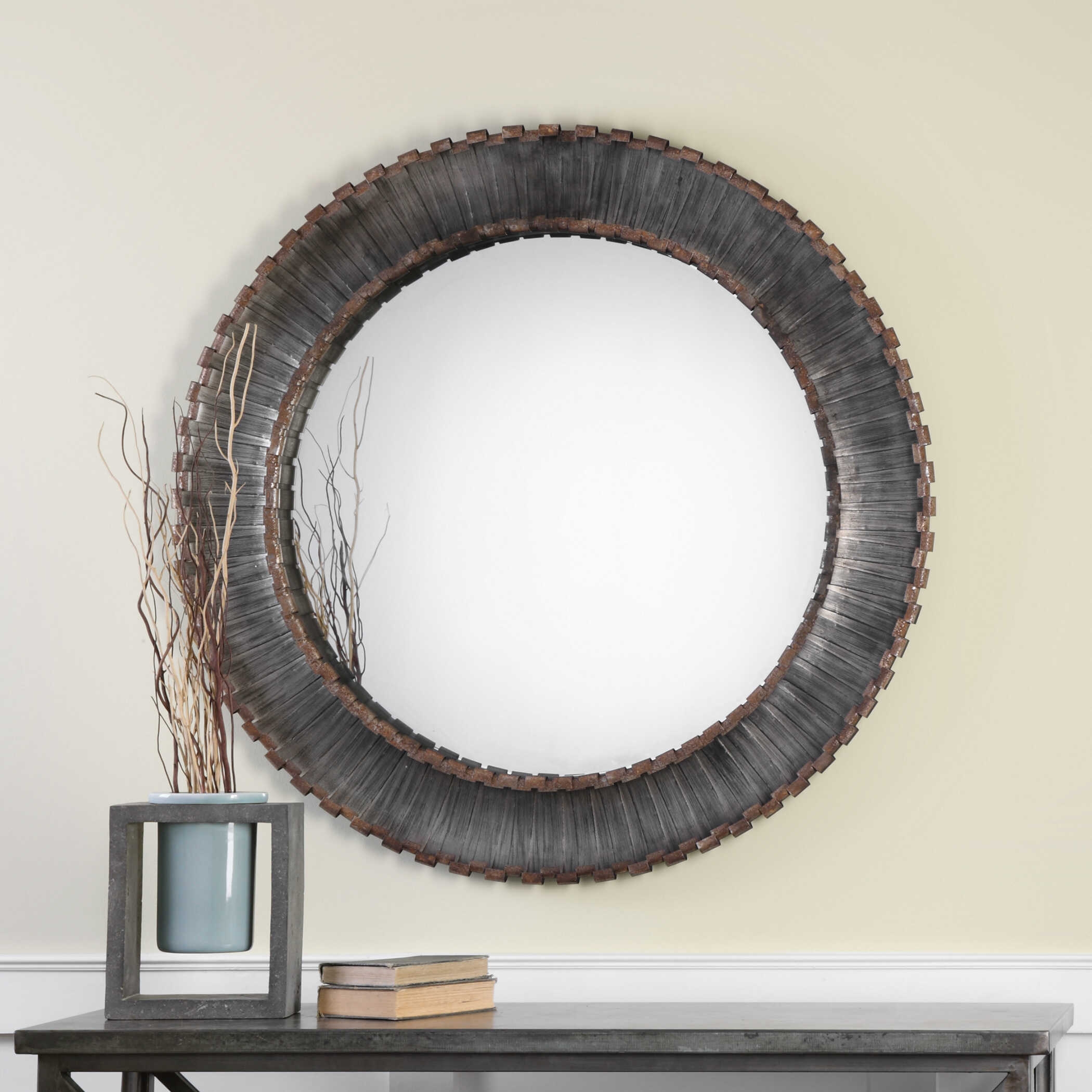 Uttermost Tanaina Tanaina Silver Round Mirror
