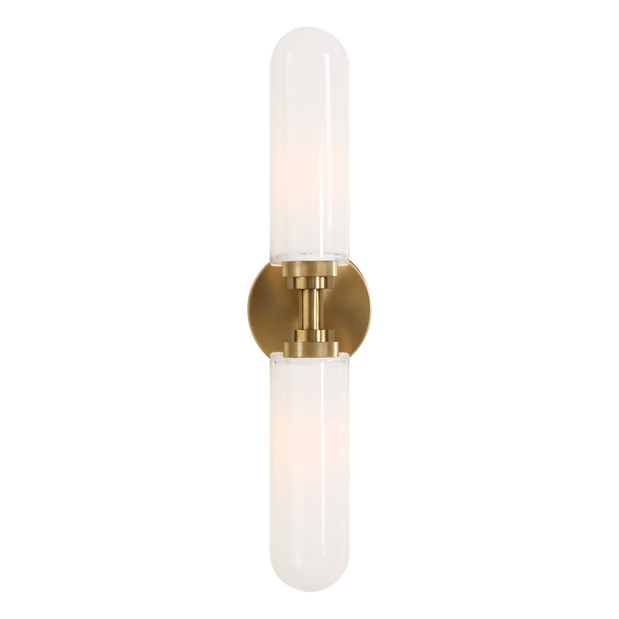 Uttermost Wellsville Wellsville 2 Lt Brass Sconce
