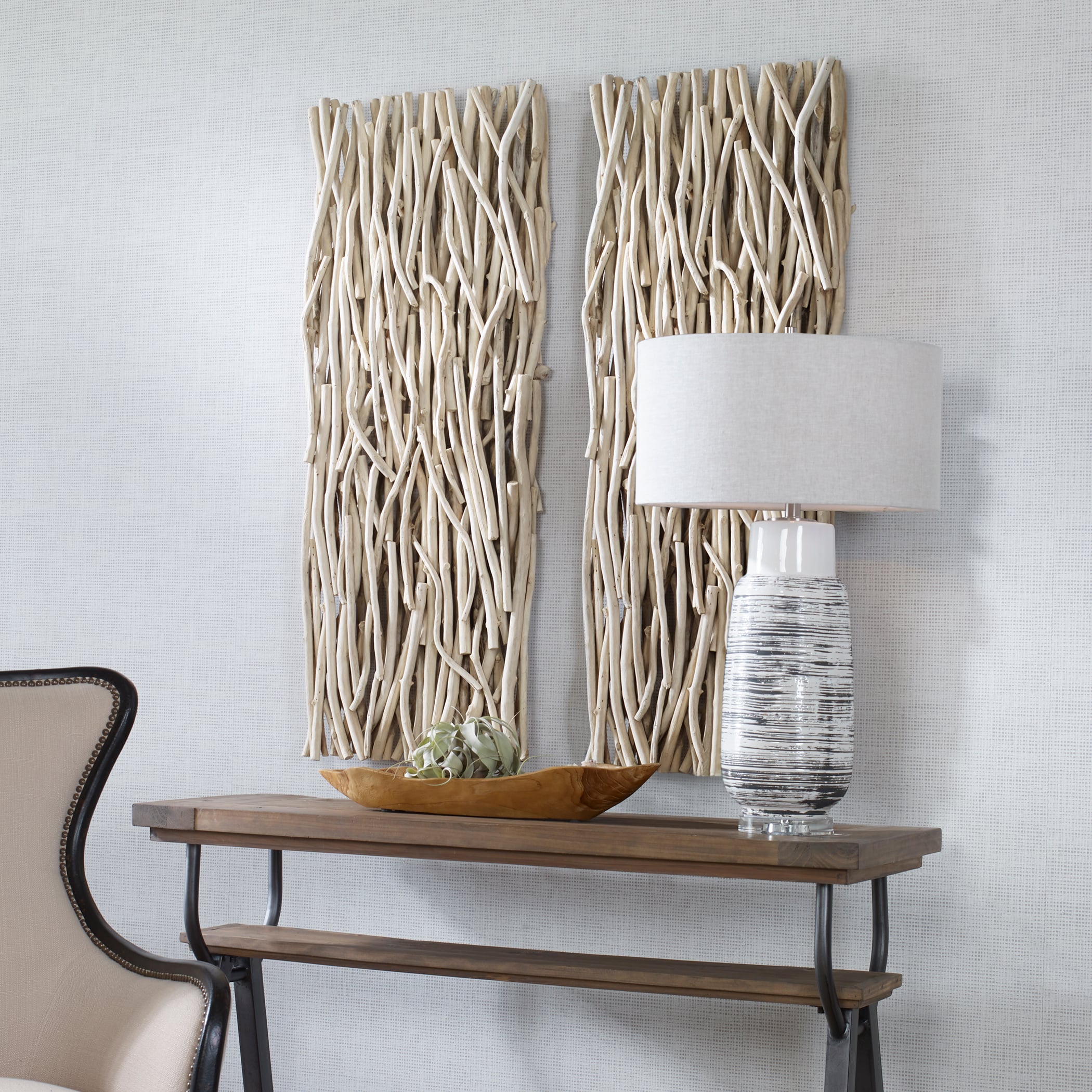 Bleached Wood Wall Decor