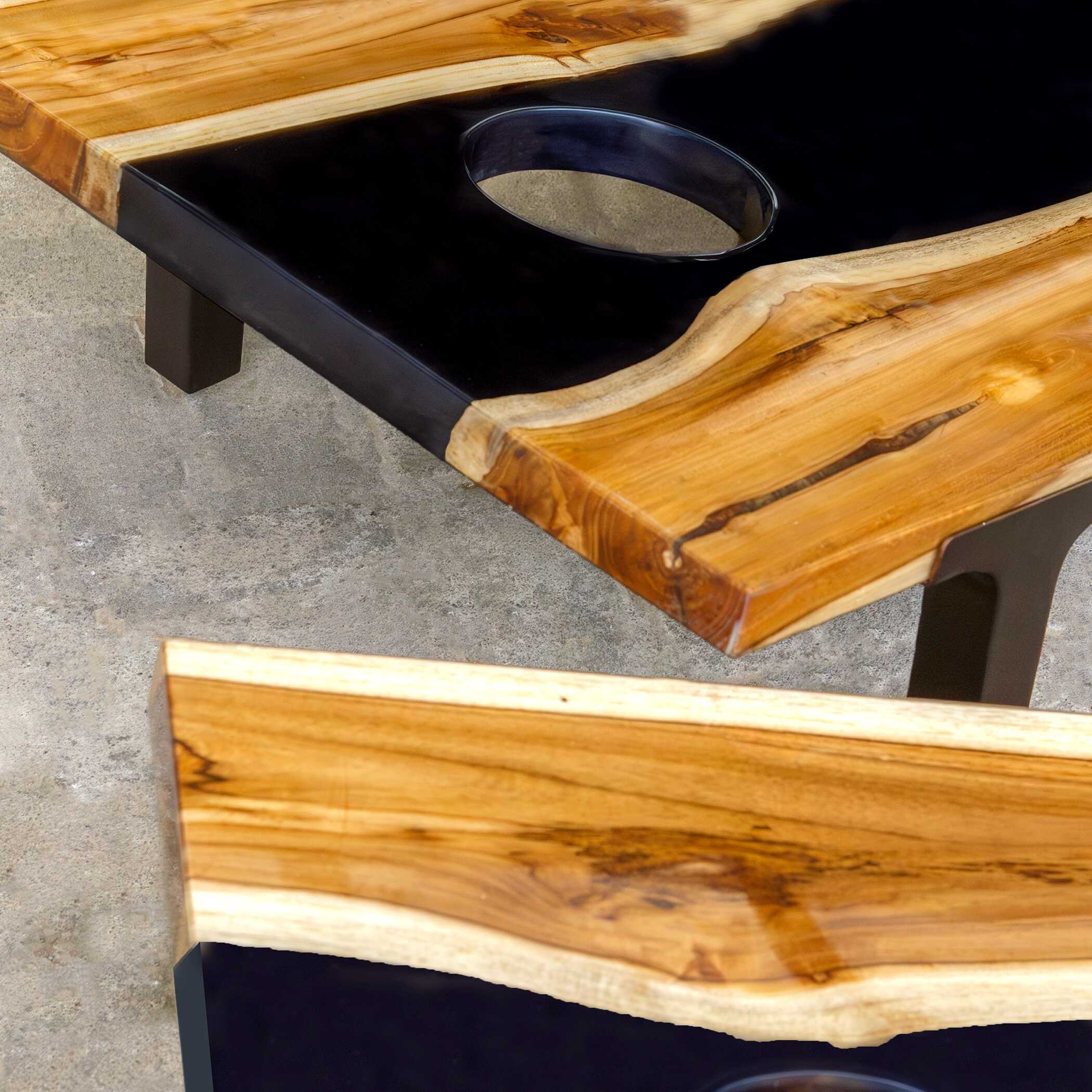 Uttermost Clearwood Cornhole Clearwood Black Cornhole Game