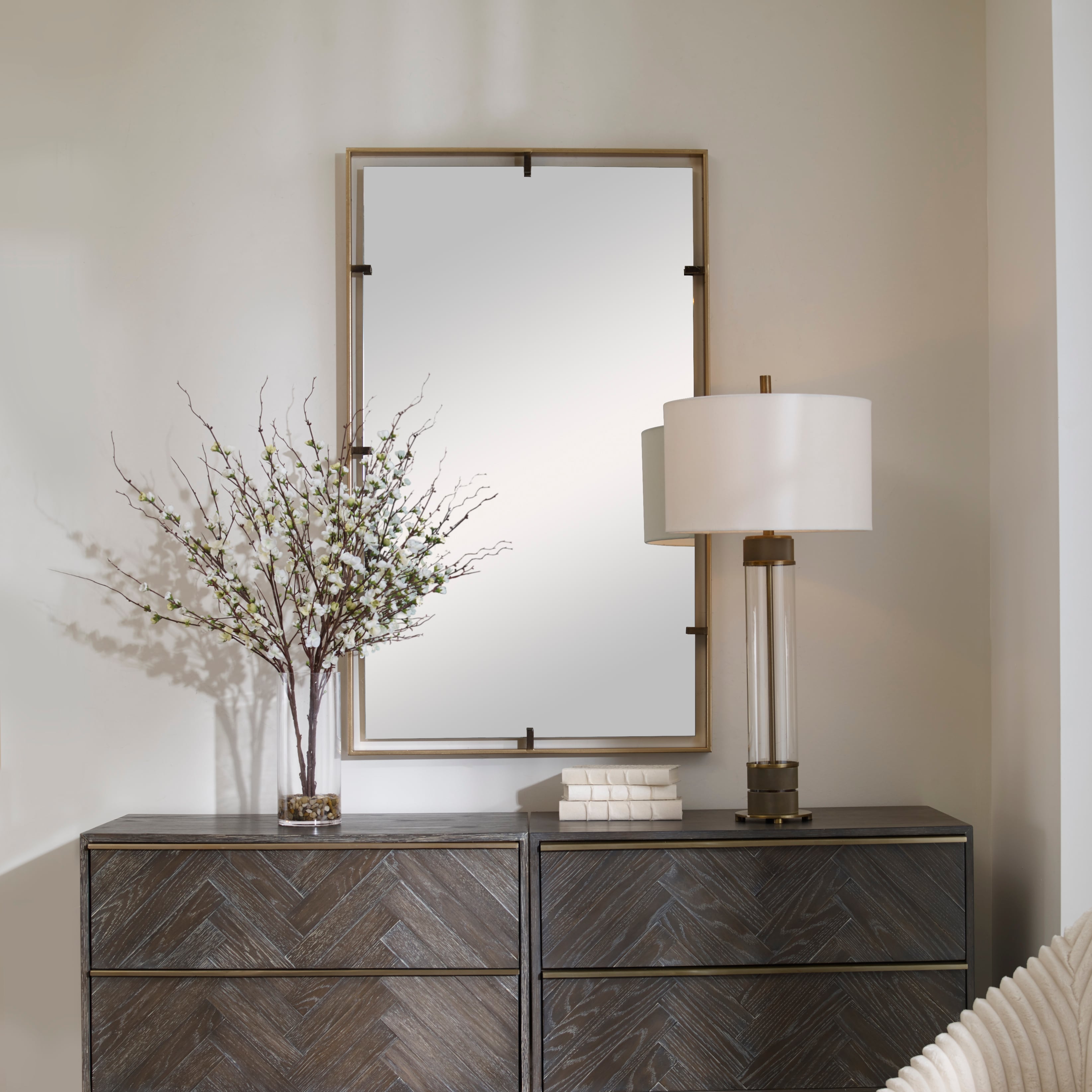 Uttermost Mirrors Egon Gold Wall Mirror