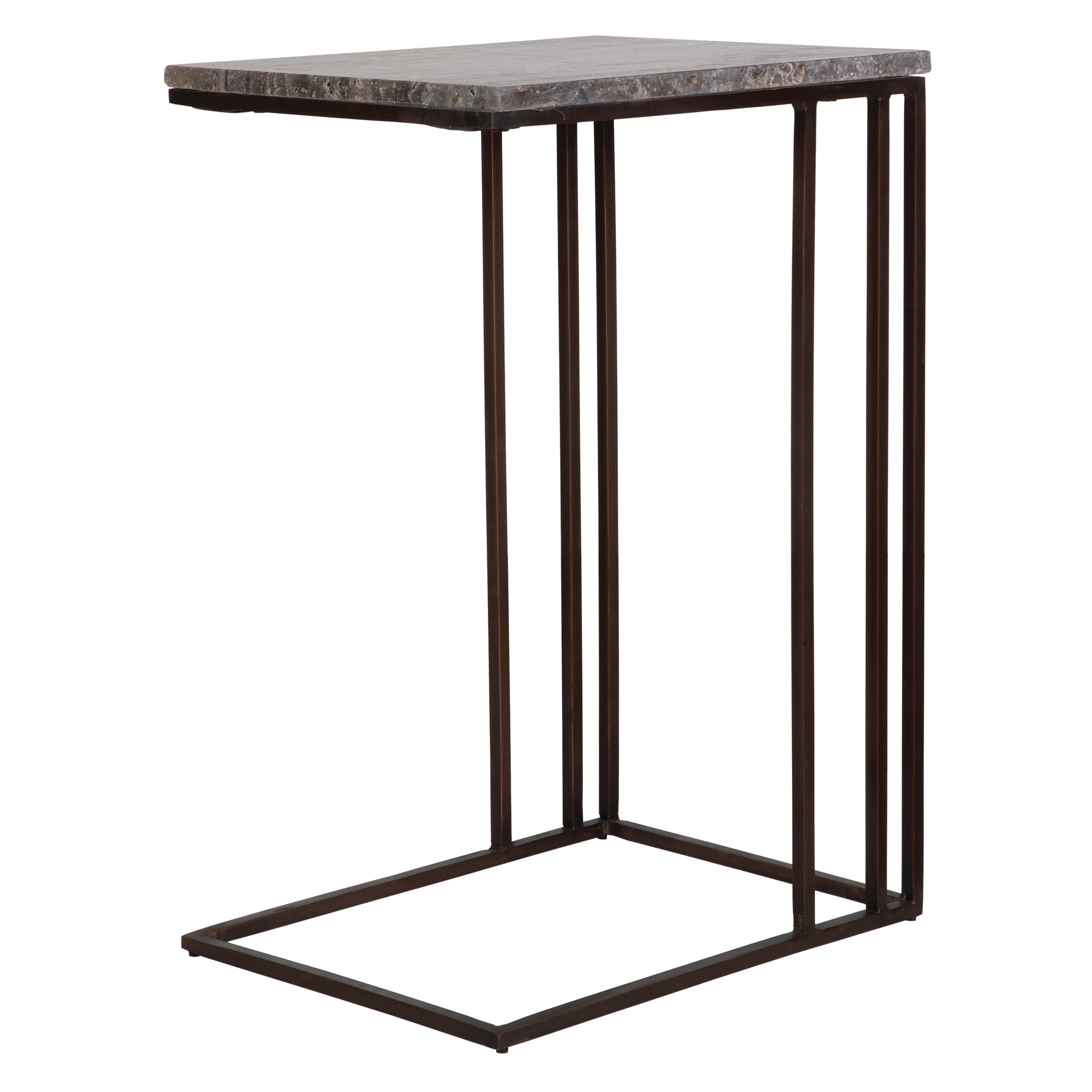 Theodore Travertine Accent Table